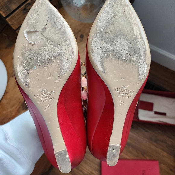 Valentino Rockstud Kitten Wedge size 38 - Picture 7 of 10